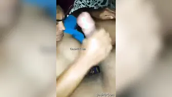 Shy Wife Stroking His Cock Before Letting Him Fuck Her Hard