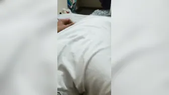 Shy Wife Getting Her Tits Squeezed While Sucking His Dick