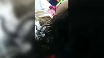 Shy Wife Getting Her Tits Squeezed While Sucking His Dick