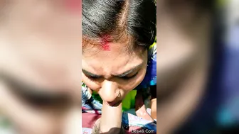 Desi Lovers Outdoor Makeout Session Fucking Hard Behind Trees