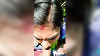 Desi Lovers Outdoor Makeout Session Fucking Hard Behind Trees