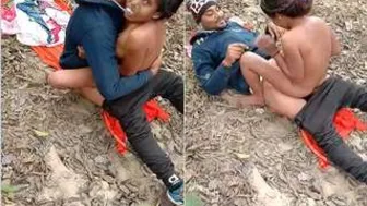 Village Slut Riding His Cock Fast In The Fields After Dark