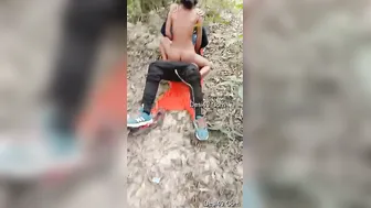 Village Slut Riding His Cock Fast In The Fields After Dark
