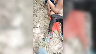 Village Slut Riding His Cock Fast In The Fields After Dark