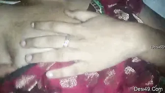Tamil Babe Squeezing Her Tits While Giving Him Sloppy Head