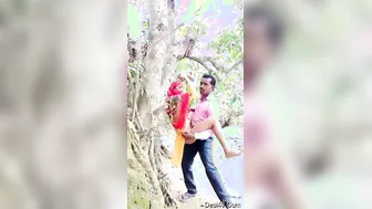 Young Village Couple Going Wild Outdoors For Third Round