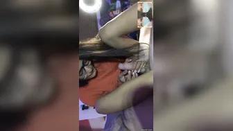 Cute Nri Babe Stroking His Cock Until He Finishes Hard