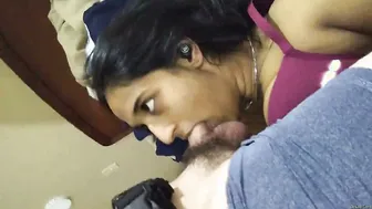 Nri GF Giving Sloppy Head Then Taking It Deep And Rough