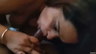 Horny GF Deepthroating And Riding His Cock At His Place