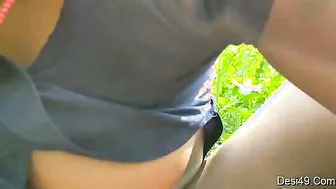 Outdoor Lovers Getting Dirty Behind Bushes Fucking Raw And Rough