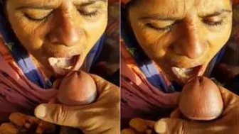 Slutty Village Girl Sucking My Cock Behind The Barn After Dark