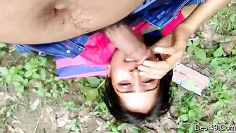 My GF Blowing Me Outside In The Alley After Our Date