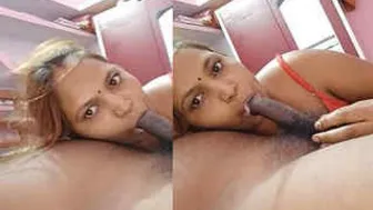 Indian Wife Blowing And Riding Her Husband In Their Bedroom