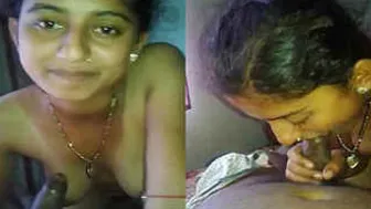 Married Woman Blowing Her Lover Before Getting Fucked Hard