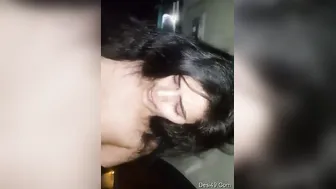 Fucking My Girl Hard In The Backseat While Parked On Highway
