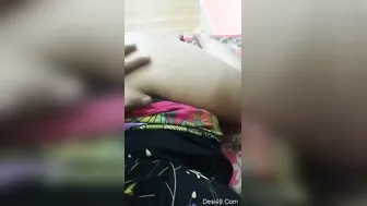 My Wife Squeezing Her Tits Before Sucking My Cock At Midnight