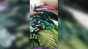 My Wife Squeezing Her Tits Before Sucking My Cock At Midnight