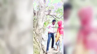 Village Lovers Trying Crazy Position Outdoor Behind Hut Tonight