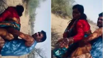 Standing Against The Wall Getting Pounded Outdoors By Him