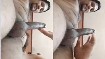 Young Couple Enjoying Blowjob And Stroking Session In Bedroom