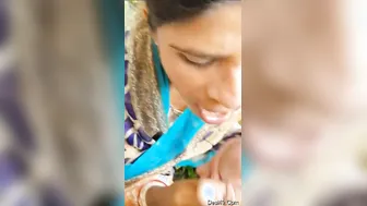Married Bhabhi Sucking Him Off Behind The Market Stalls Secretly