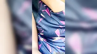 Horny Babe Sucking Me Off And Playing With Her Tits In The Car