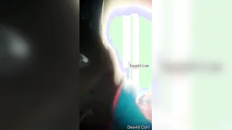 Village Girl On Her Knees Giving Her Boyfriend A Wet Blowjob