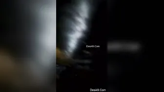 Village Girl On Her Knees Giving Her Boyfriend A Wet Blowjob