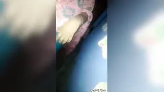 Village Girl On Her Knees Giving Her Boyfriend A Wet Blowjob