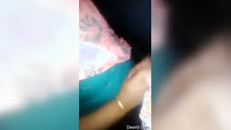 Village Girl On Her Knees Giving Her Boyfriend A Wet Blowjob