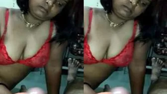 Bhabhi Sucking And Deepthroating Her Man Dick Like A Slut