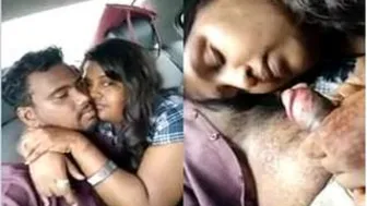 Telugu Gf Giving Sloppy Blowjob In Parked Car Late Night