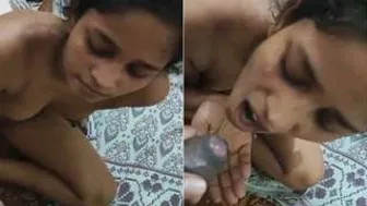 Slutty GF Swallowing Cum After Blowjob Amateur Indian