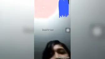 My Cute GF Flashing Her Perky Tits Just For Me Tonight