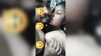 Desi Babe Getting Her Tits Squeezed While Being Fucked