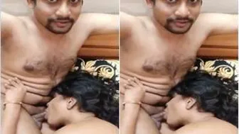 Desi Couple Enjoying Oral And Handjob Session At Home