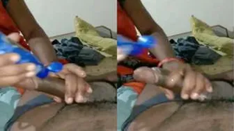 Married Bhabhi Jerking Him Off Until He Cums On Her Hands