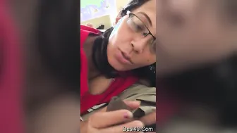 Horny Bhabhi Making Out With My Thick Cock In Her Mouth
