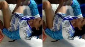 Married Horny Bhabhi Stroking His Cock Until He Cums On Her Hands