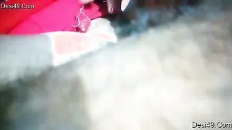 Shaving Her Pussy Smooth Before Village Boyfriend Fucks Her Raw