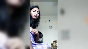 Cute Village Girl Teasing Showing Off Her Perky Boobs For Me