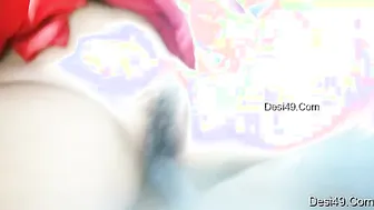 Village Couple Getting Intimate After He Shaves Her Wet Pussy
