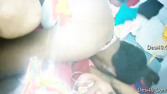 Village Couple Getting Intimate After He Shaves Her Wet Pussy