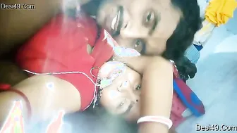 Village Couple Getting Intimate After He Shaves Her Wet Pussy