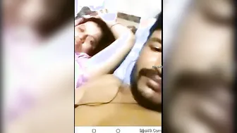 Village Wife Moaning As He Sucks Her Big Natural Brown Titties