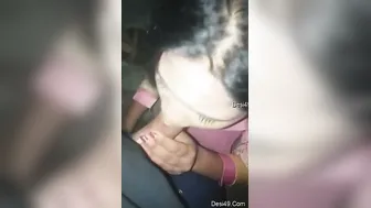 Village Girl On Her Knees Swallowing His Cock Like A Real Slut