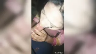 Village Girl On Her Knees Swallowing His Cock Like A Real Slut