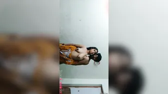 Telugu Wife Moaning Loud Getting Fucked Standing Against The Wall