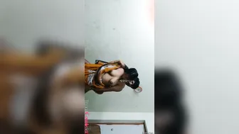 Telugu Wife Moaning Loud Getting Fucked Standing Against The Wall