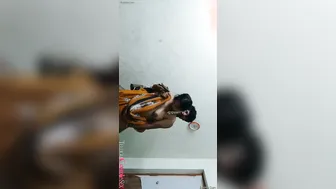 Telugu Wife Moaning Loud Getting Fucked Standing Against The Wall